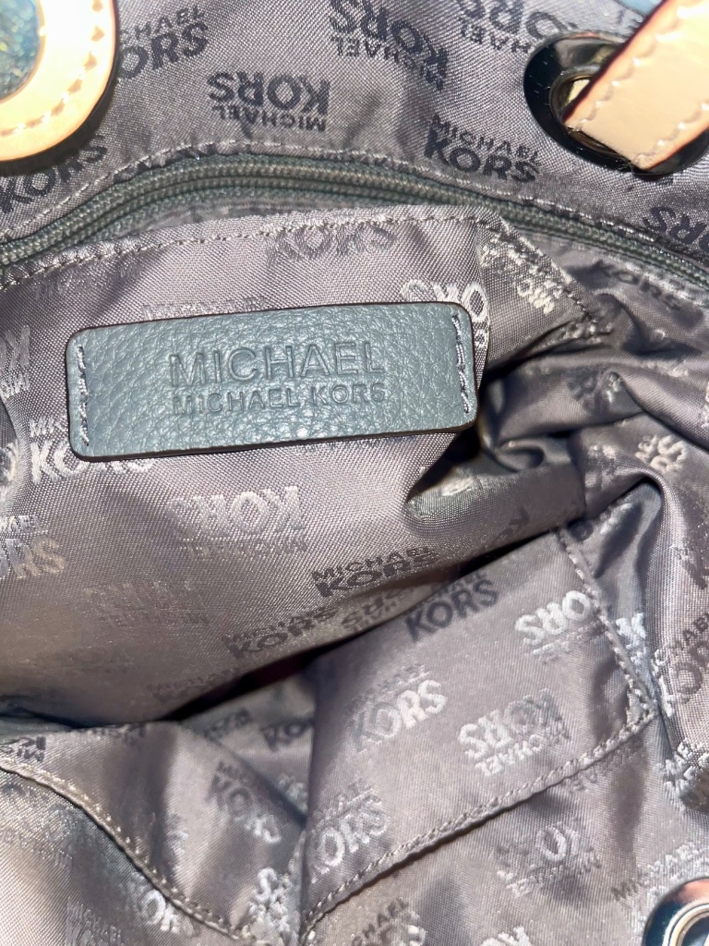 Michael Kors Jet Set bah Dark Gray/Green - Picture 13 of 13